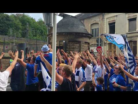 supporters Genk à Esch aout 2018