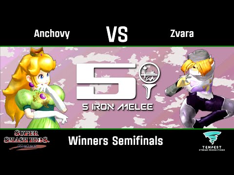 Anchovy (Peach) vs Zvara (Sheik) - Melee Winners Semifinals - Five Iron Melee 16