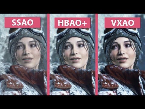 Rise of the Tomb Raider – VXAO vs. HBAO+ vs. SSAO Ambient Occlusion Graphics Comparison