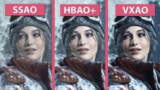 Rise of the Tomb Raider – VXAO vs. HBAO+ vs. SSAO Ambient Occlusion Graphics Comparison