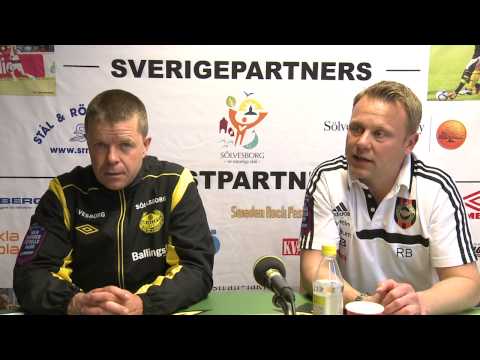 Presskonferens & Segerintervju, Mjällby AIF - IF Brommapojkarna