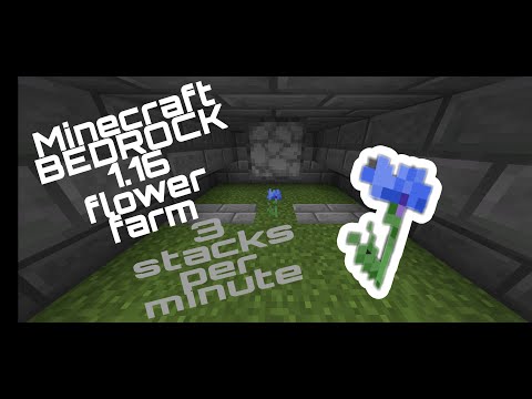 MINECRAFT BEDROCK 1.16 flower farm simple/cheap/efficient MCPE/PS4/console/xbox/pc