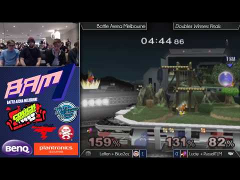 Bam 7 Melee Doubles Winners Finals - TSM|Leffen & Blue2ez vs Lucky & RusselTLM