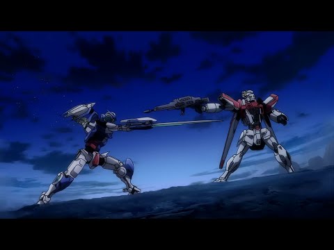 Gundam Amazing Exia VS Gundam F91 Imagine, with Gundam 00 Music