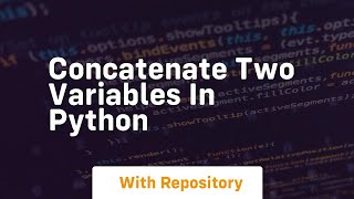 Download the video "concatenate two variables in python"