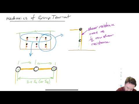 Bolted Wood Connections   Part 4 Group Tear out and Net Tension Failure Modes