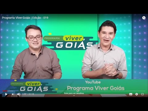 PROGRAMA VIVER GOIÁS - Edição 019 - 12/09