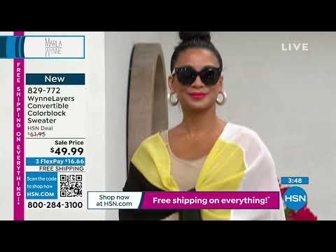 WynneLayers Convertible Colorblock Poncho