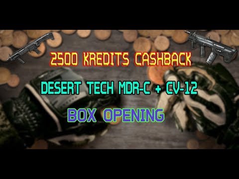 Warface - 2500 Kredits Cashback Box Opening - Desert Tech Mdr-C + Cv-12