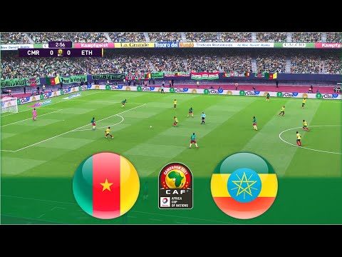 Highlights Cameroon v Ethiopia | Africa Cup of Nations 2021 | Realistic Gameplay