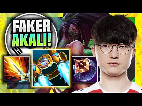FAKER IS SO GOOD WITH AKALI! - T1 Faker Plays Akali Mid vs Twisted Fate! | Season 11