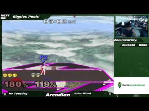 NE Melee Arcadian 2 Pools WF - Mr. Tuesday (Peach) vs. John Ward (Marth)