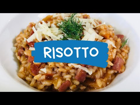 Arroz RISOTTO con CHORIZO Español y Queso Parmesano