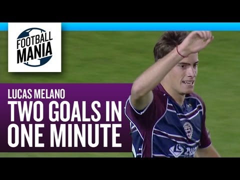 Lucas Melano: TWO GOALS IN ONE MINUTE (Amazing LANUS 4 X 0 U. DE CHILE)