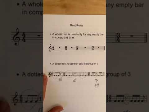 Rests in compound time