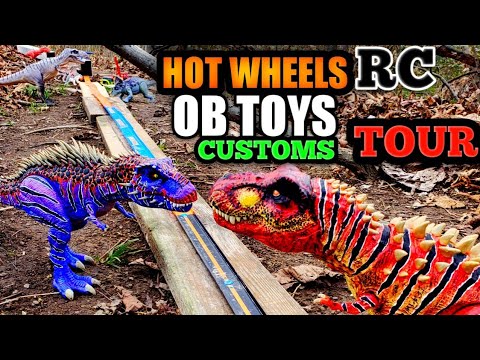 OB TOYS HOT WHEELS RC CUSTOM TOUR RIDE | GLOW IN THE DARK | JURASSIC WORLD TOY DINOSAURS