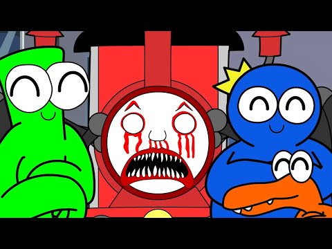 RAINBOW FRIENDS vs CHOO CHOO CHARLES! Cartoon Animation by Hornstromp Games