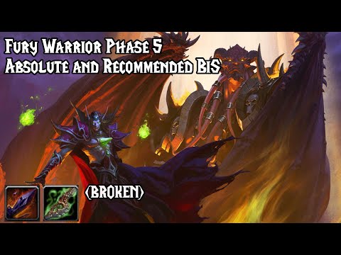 TBC Classic Fury Warrior Phase 5 BiS (The best and my recommended items!)