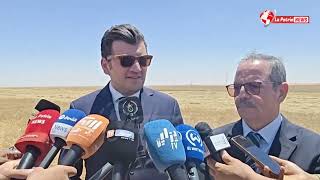 Patrice News  Le ministre Yacine Oualid en visite à notre exploitation agricole de Hassi Lahdaou