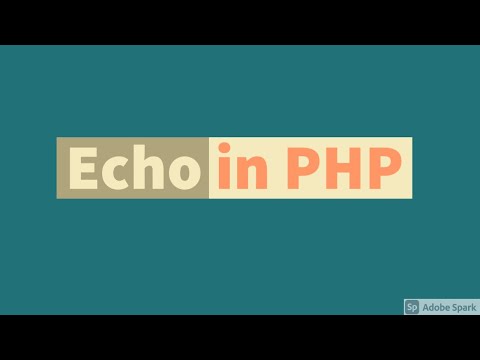 Echo In Php Php Tutorial Learn Php Programming Php For Beginners Echo Statement In Php