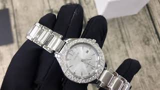 CITIZEN Silhouette Crystal Silver Dial Ladies Watch FE1160-54A
