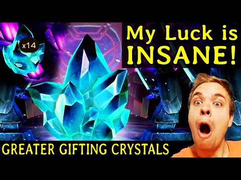 Marvel Contest of Champions. THE LUCKIEST 14 GREATER GIFTING CRYSTALS YOU'LL EVER SEE!