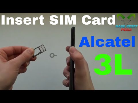 Alcatel 3L Insert The SIM Card