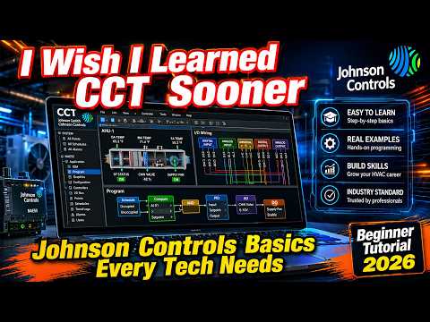 The video provides a tutorial on the basics of Johnson Controls' CCT (Central Control Technology) software for HVAC technicians.