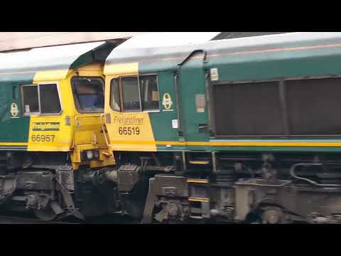 66562 with 66517/66519/66957 dit 6z44 Carlisle Yard - Leeds Balm Road Loco (FHH)