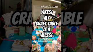 How I Clean Up My Craft Table #craftroom #craftroomorganization #crafting