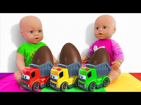 Grande uovo gigante con apertura a sorpresa con giocattoli  Bambole vive e auto giocattolo! Camion