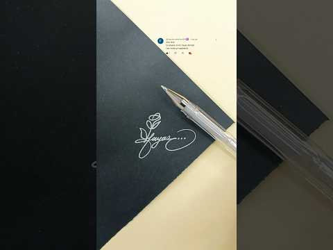 Flower signature design #signature #howtosign #shorts