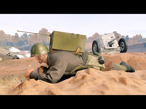 Red Army vs Wehrmacht - Quarry South - Battle For Moscow - Enlisted Gameplay