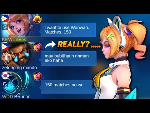 WANWAN NO WINRATE PRANK! | TOXIC TEAMMATES CARRIED | GLOBAL WANWAN | MLBB