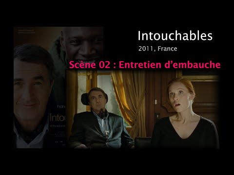 Intouchables. Scène 02. Entretien d'embauche. Interview. French English subtitles.