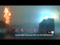 لحظة ضرب صاعقة برق