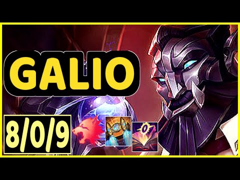 GALIO - 8/0/9 KDA GAMEPLAY - EUW Ranked DIAMOND