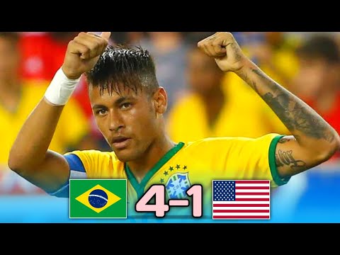 Brazil vs USA 4-1 | Neymar Goals | Extended Highlights & All Goals 2015