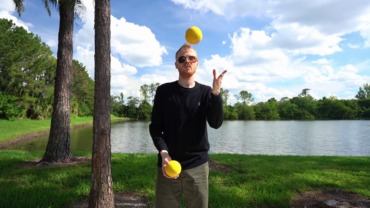 How To Juggle 3 Balls (With POV Slow Motion)