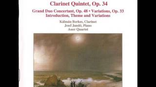 Carl Maria von Weber - Clarinet Quintet [Kálmán Berkes]
