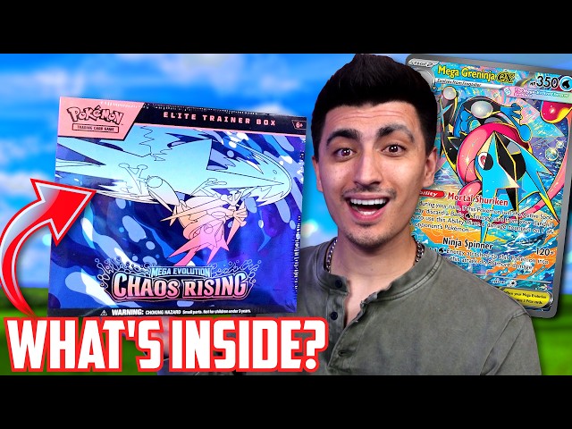 Vídeo relacionado con Pokémon: Caja de Entrenador Élite de Megaevolución-Caos Creciente (1 Carta de promoción con ilustración expandida, 9 Sobres de Mejora y Accesorios prémium)