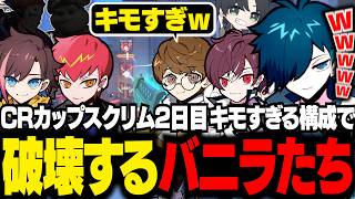 CRカップスクリム2日目！キモすぎる構成に更に磨きをかけるむさ苦しいチームCR【OW2/バニラ/切り抜き】