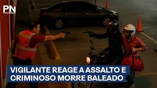 Guarda noturno reage a assalto e abre fogo em bandidos