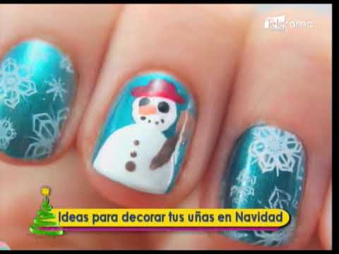 Ideas para decorar tus uñas en navidad