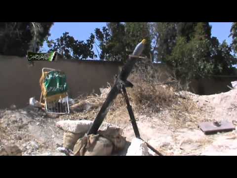 استهداف مقرات النظام بقذائف الهاون من قبل حركة تحرير حمص على جبهة الغاصبية في ريف حمص