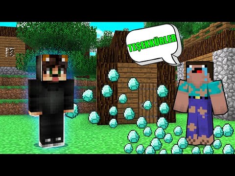 NOOB'A YENİ EV YAPTIM! 🏠😊 - Minecraft