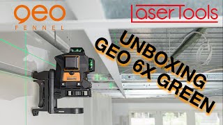 Zelený laser Geofennel Geo6X - 3 x 360 ° + prijímač