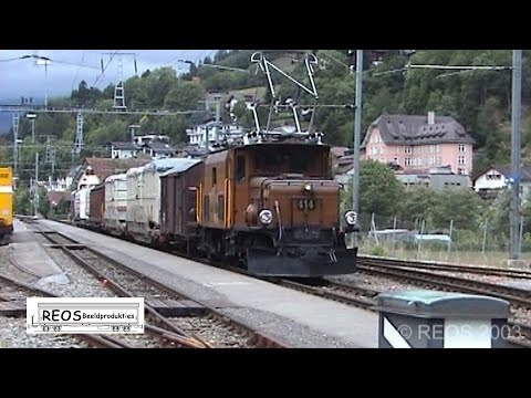 2003 [SDw] RhB Rheinschlucht 4 of 4 - Shunting in Ilanz/Glion - Valser, RhB Crocodile, SUPER CLASSIC