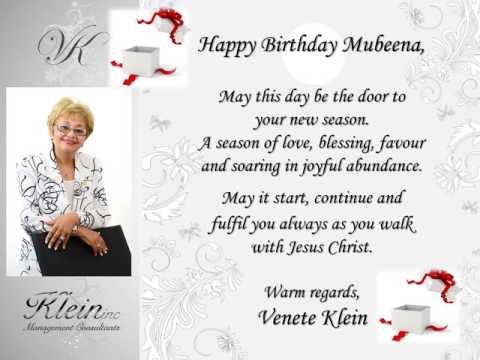 Happy birthday Mubeena