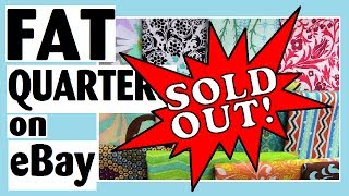 [SOLD OUT] 16 Cotton Fat Quarters - Quilt Fabric Stash Builder - On eBay